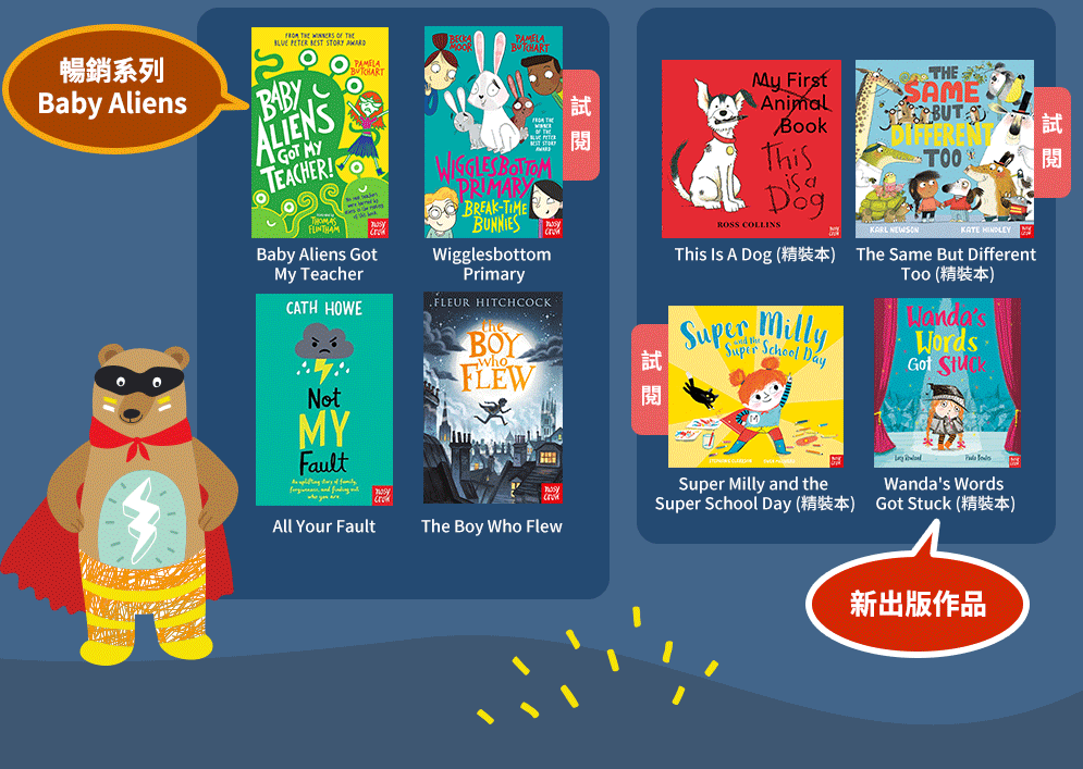 Nosy Crow、英文、外文、童書、小說、音效書、翻翻書、操作書、Bizzy Bear、忙碌小熊、Meekoo