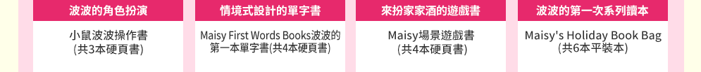 茜茜、育兒、中文、英文、童書、原文、廖彩杏、有聲書、音效書、精裝、小孩、寶寶、硬頁書、操作書、遊戲書、品格、教育、皮皮與波西、小鼠波波、知識小百科、Maisy、Pip、Posy、嬰兒、幼兒